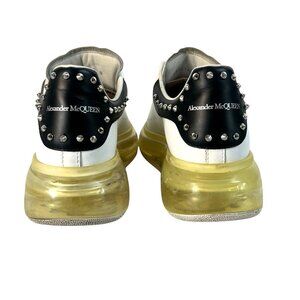 Alexander McQueen Oversized Sneaker Clear Sole Studded White Black Wmns EU‎ 38D